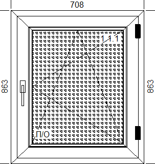 Окно Brusbox 70 SuperAero (708 х 863 мм)