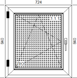 Окно Brusbox 70 SuperAero (724 х 840 мм)