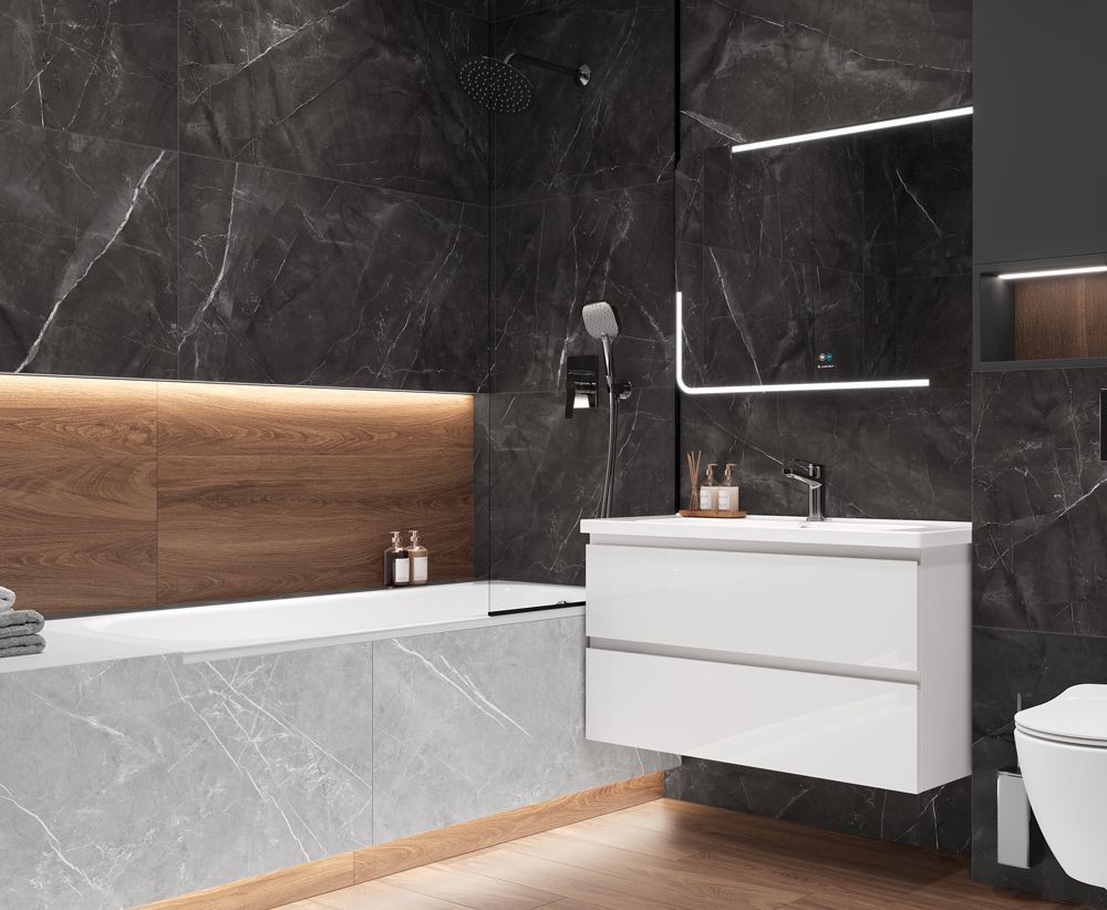 Timeless Grafite графитовый 60x60 керамический гранит матовый карвинг LP6060G0041R. Коллекция Timeless Grafite