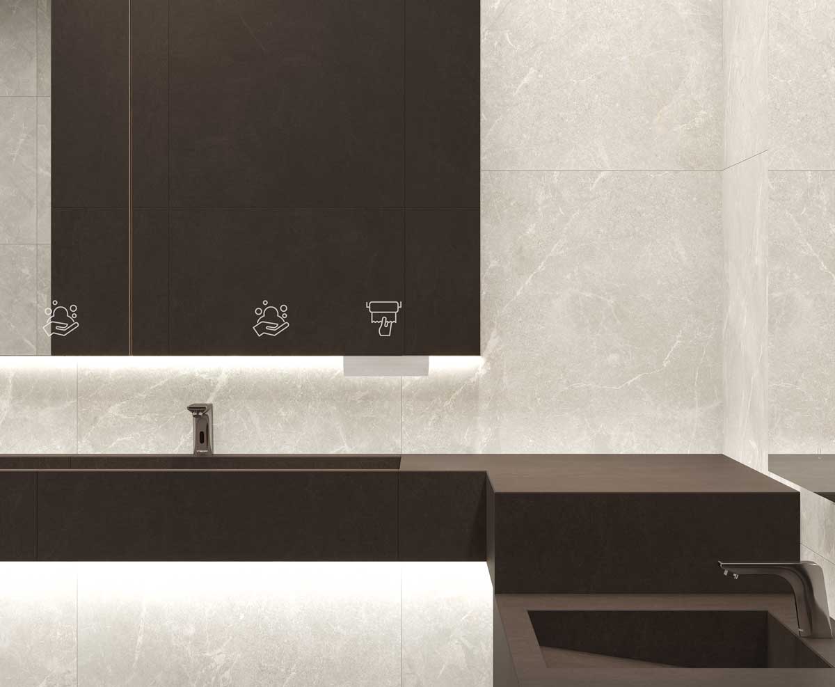 Rocky Pearl PRO 80x80 керамический гранит структурный матовый (ghr). Коллекция Rocky Pearl Pro