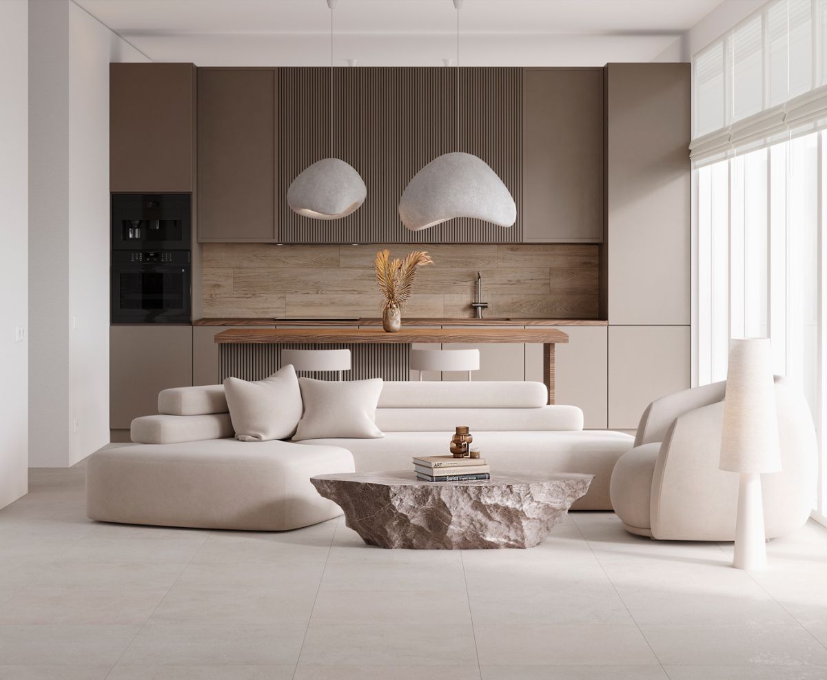 Charon Cream 60x120 керамический гранит структурный матовый карвинг. Коллекция Charon Cream