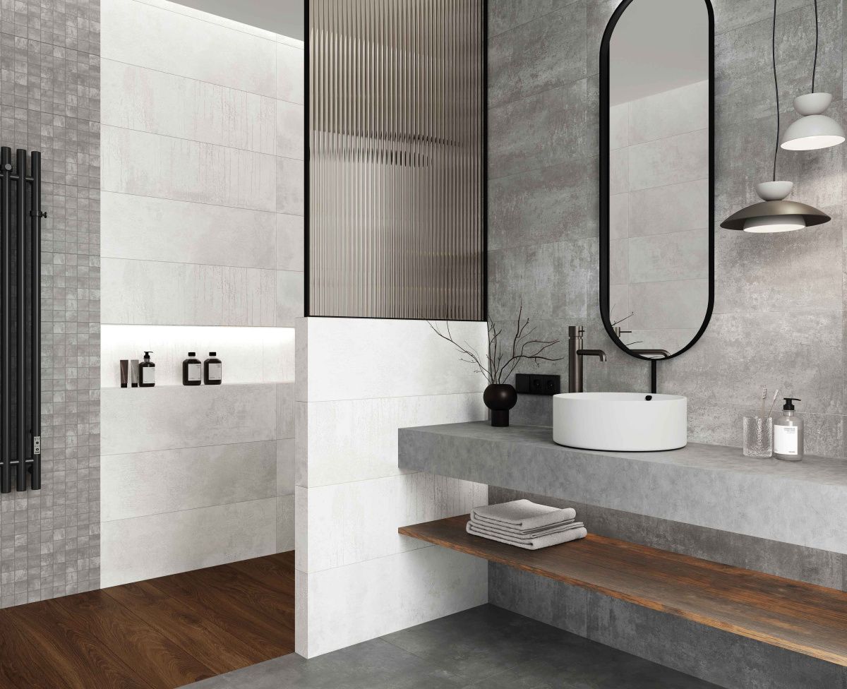 Betone grey серый 30x89,5 плитка матовый LP3090B0031R. Коллекция Betone