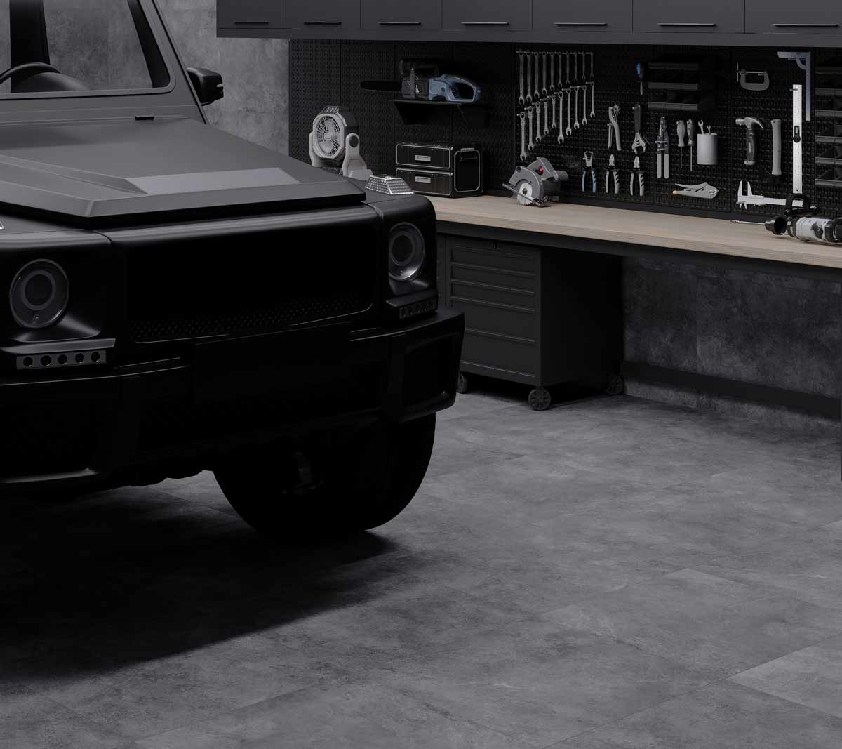 Fortezza Grafite темно-серый 60x119,5 керамический гранит матовый LP6012G0381R. Коллекция Fortezza Grafite