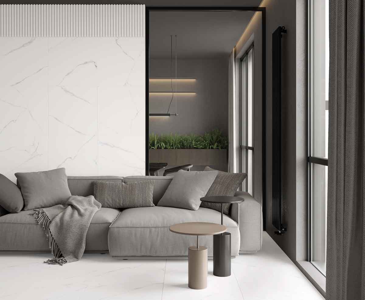 Atlantic White 60x60 керамический гранит матовый. Коллекция Atlantic White