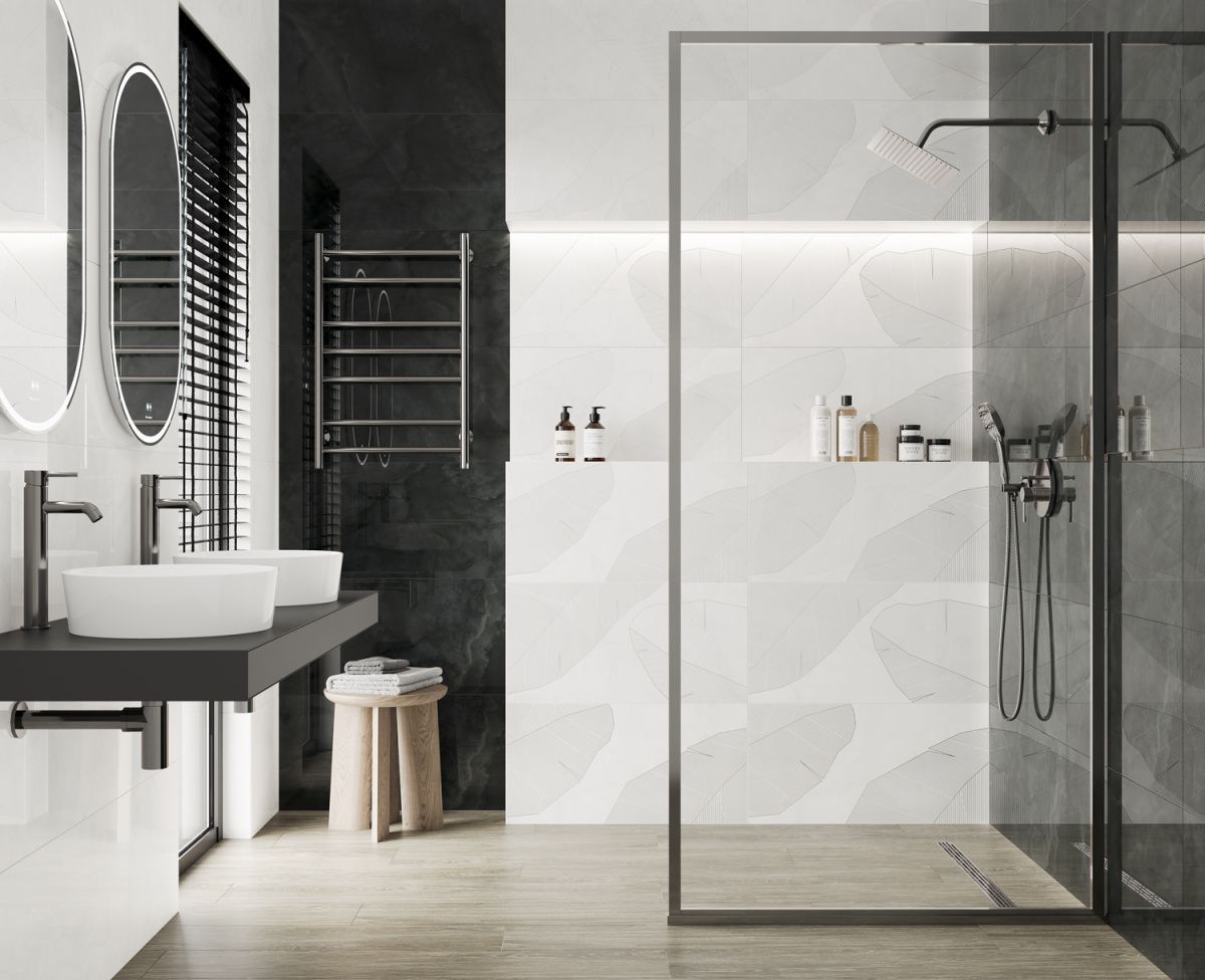 Cosmo 1 Bianco 40x80 декор матовый. Коллекция Cosmo