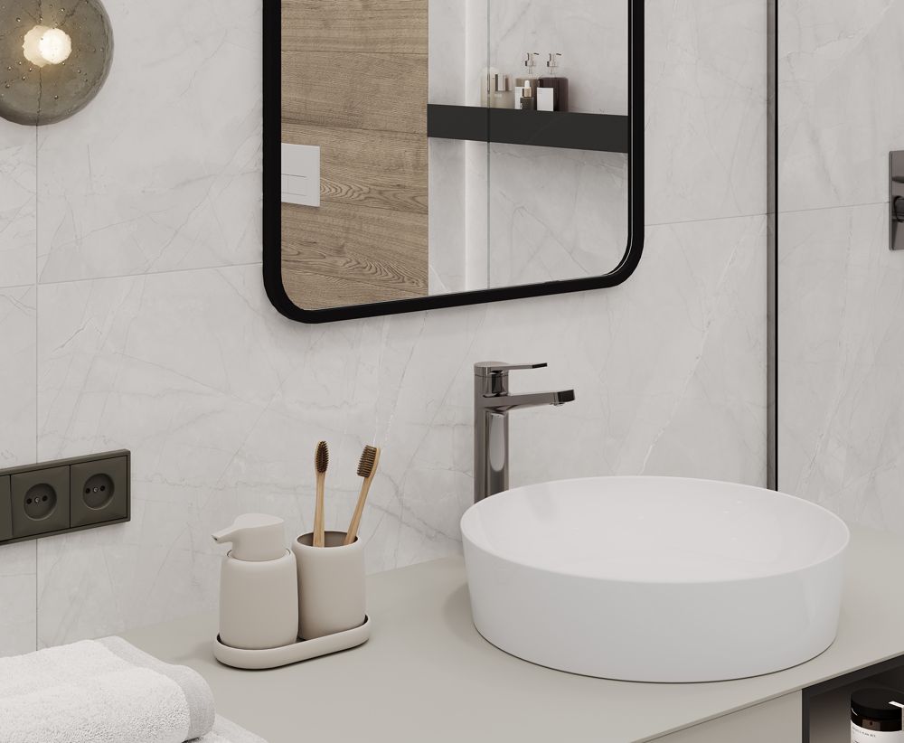 Timeless Grigio серый 60x60 керамический гранит матовый карвинг LP6060G0031R. Коллекция Timeless Grigio