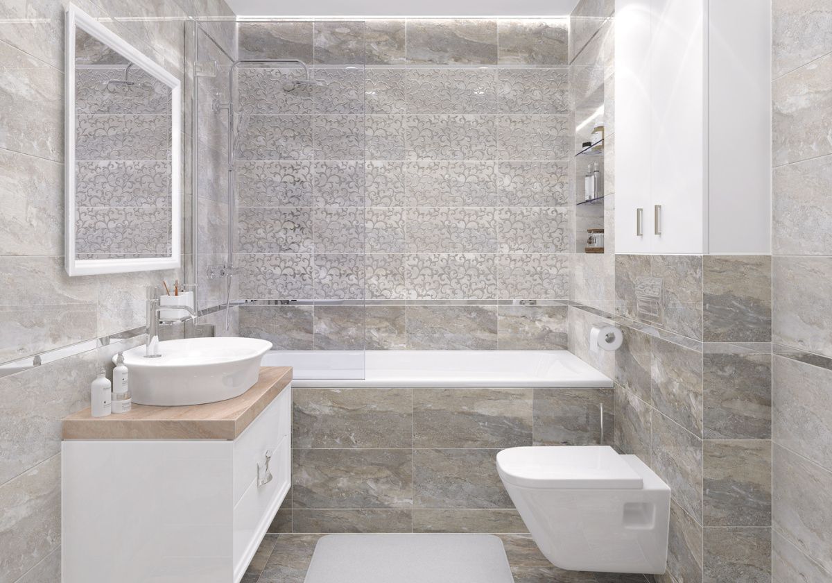 Michel бежевый 25x50 плитка глянцевый. Коллекция Michel