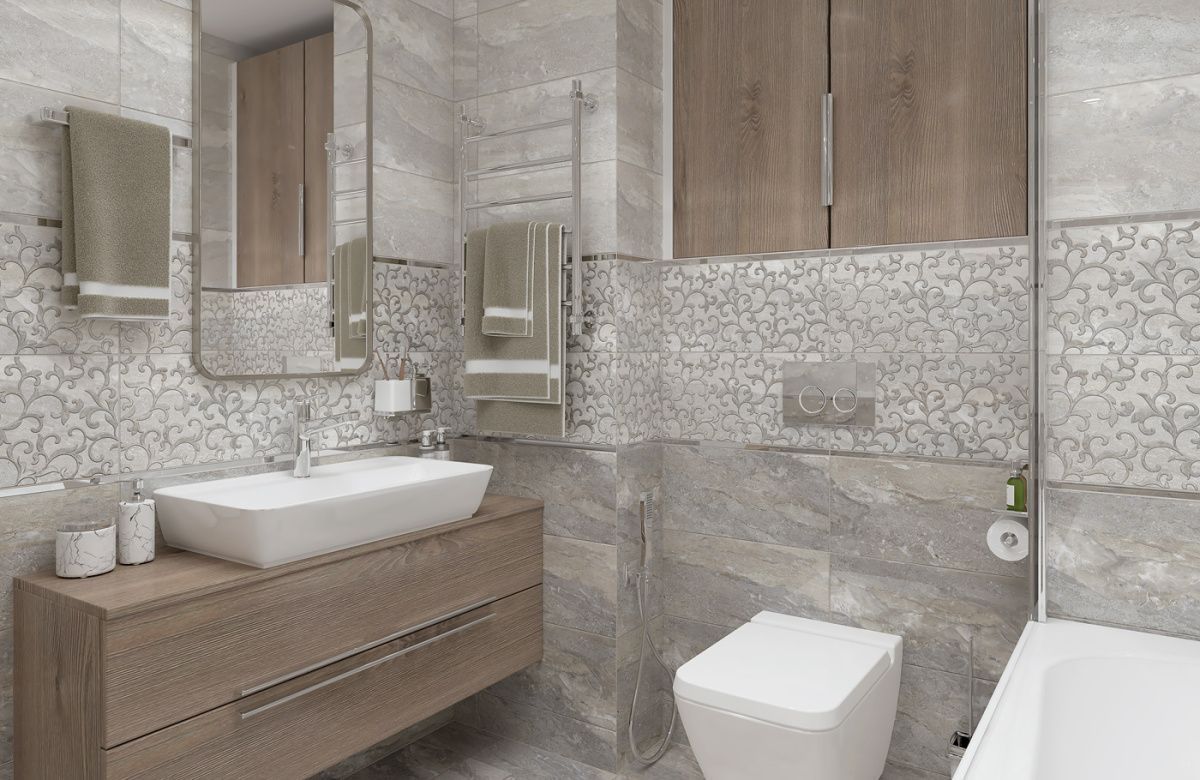 Michel бежевый 25x50 плитка глянцевый. Коллекция Michel