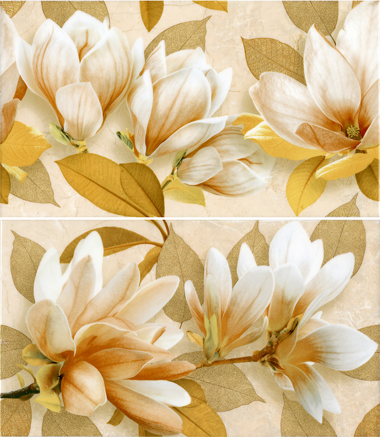 Керамическая плитка Safari панно цветы 46х40