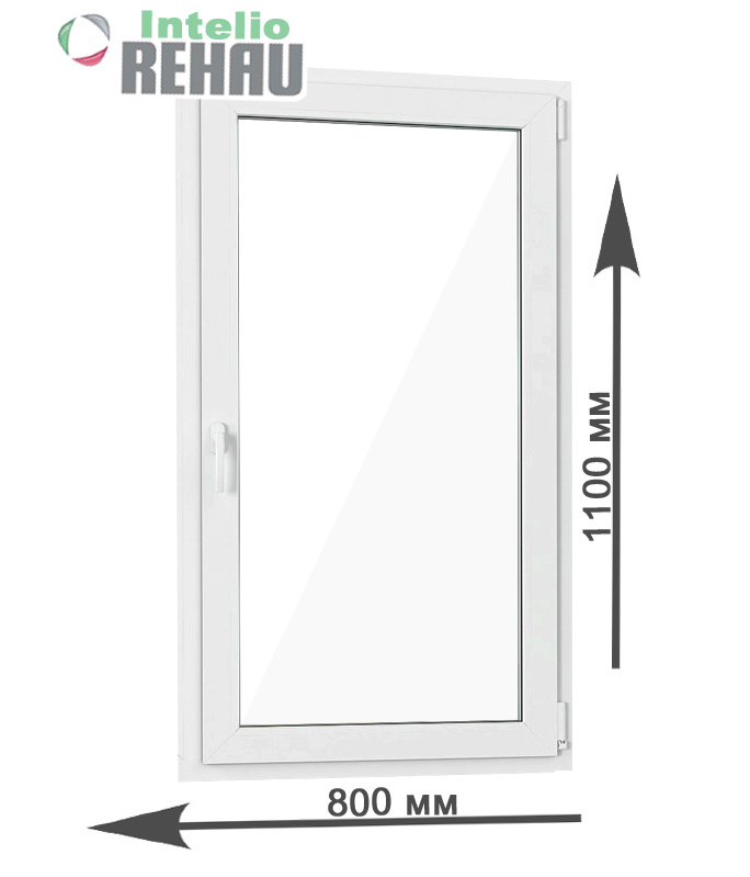 Пластиковое окно Rehau Intelio (одностворчатое)