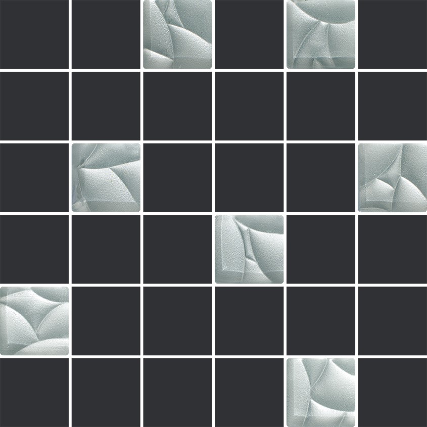 Керамическая плитка Esten мозаика черная 29,8х29,8