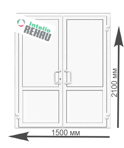 Дверь входная пластиковая Rehau Intelio без стекла