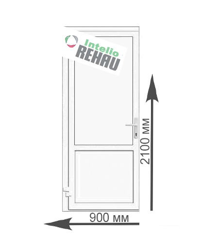 Дверь входная пластиковая Rehau Intelio без стекла
