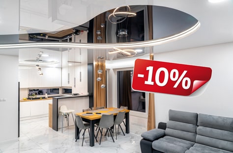 Акции в июне! Скидки на потолки, окна, двери и рольшторы!