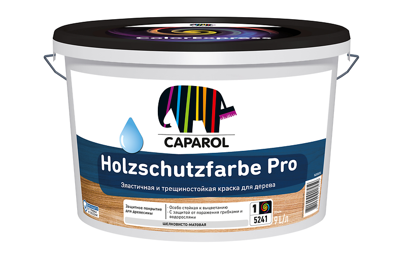 Caparol Holzschutzfarbe Pro. Эластичная и трещиностойкая краска для дерева