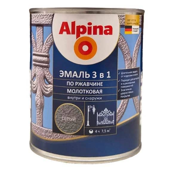 Новинка Alpina - грунт-эмаль 3 в 1 для защиты металла от ржавчины