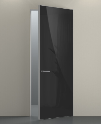 Стекло чёрное лакобель