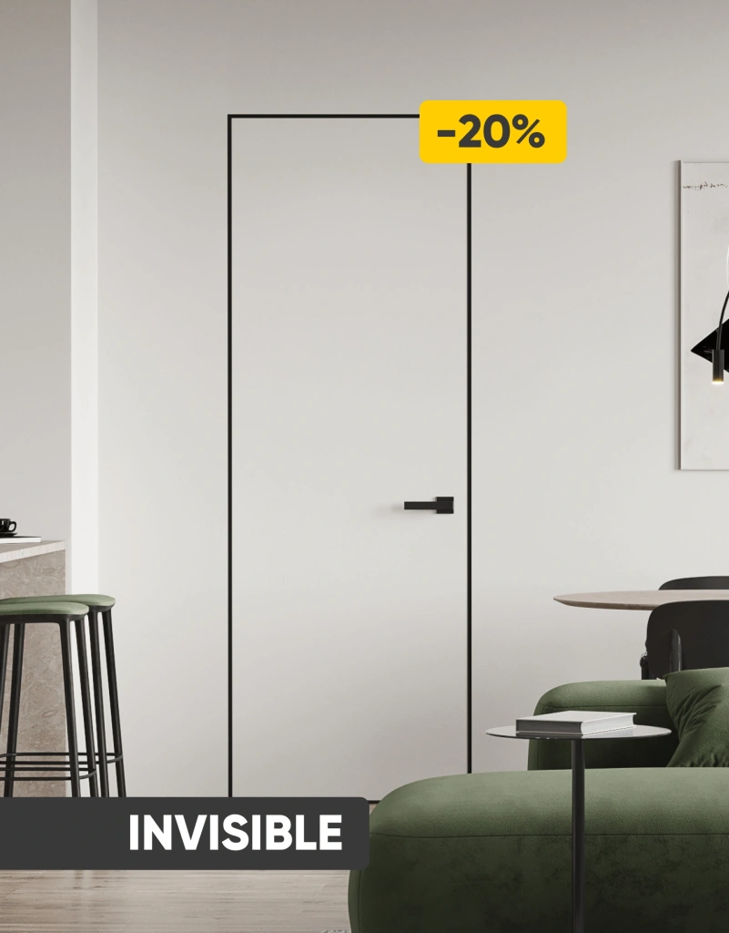 INVISIBLE — невидимые двери с видимым эффектом -20%