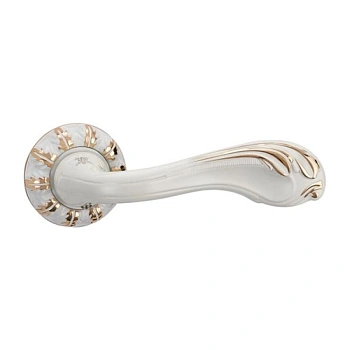 Ручка Торения E32 круг WPC (белый с золотым) ЦАМ Arni