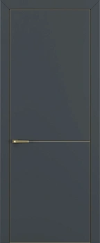 Квалитет К10 Графит премьер мат ALU Золотая с 4-х молдинг золото (Mg)