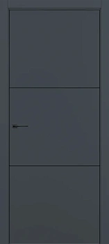 Квалитет К11 Графит премьер мат ALU Серая с 4-х молдинг черный (Mb)