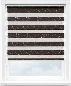 Зебра ВАЛЕНСИЯ 2871 т.коричневый, 280 см