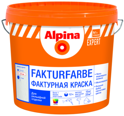 Alpina EXPERT Fakturfarbe (Альпина ЭКСПЕРТ Фактурная краска)