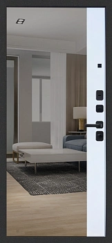 M11 вс. сн. Черная Зеркало Velluto Bianco