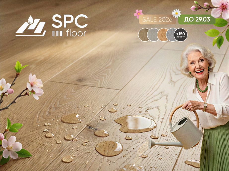 Весеннее обновление дома: виниловые полы SPC FLOOR со скидкой 20%