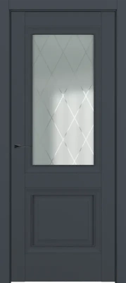 Венеция ДО Baguette B1 Сатинато с рисунком ромб Графит премьер мат