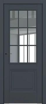 Венеция ДО Baguette АК B2 стекло прозрачное Графит премьер мат