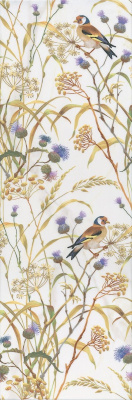 Астория декор  Птицы белый 25х75 Астория декор  Птицы белый 25х75