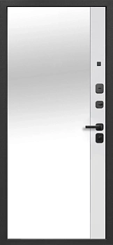 Гарда 7.5 см Черное Зеркало Эмалит белый