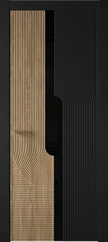 Comdi 2/D ДГ Lacobel черный лак (38) вст.сн. Стронг черный вст.вн. Стронг черный ПВХ в цвет полотна с 2-х сторон Врезка 0