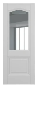 Венеция ДО Baguette B2.1 стекло прозрачное Матовый серый