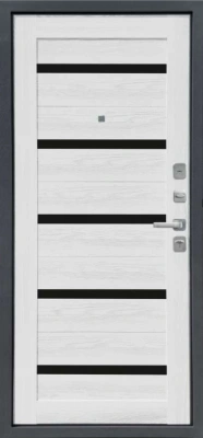 M6 Ясень ривьера айс вс. Черное стекло