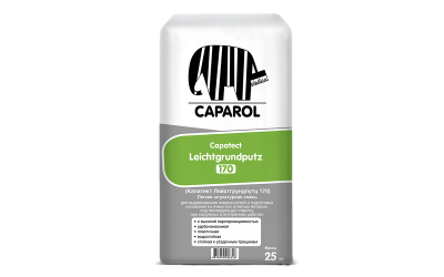 Capatect Leichtgrundputz 170. Минеральная лёгкая теплоизоляционная штукатурка