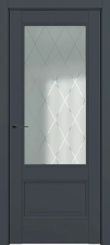 Турин ДО Baguette B5 Сатинато с рисунком ромб Графит премьер мат