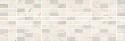 Театро декор мозаичный беж светлый 25х75