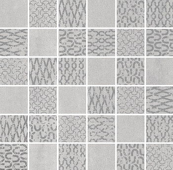 Про Дабл мозаика серый светлый 30х30