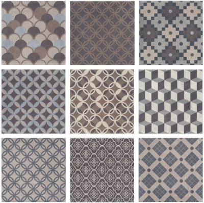 Карнаби-стрит керамогранит орнамент 20х20 Карнаби-стрит керамогранит орнамент 20х20