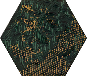 Intense Tone плитка heksagon А green 17,1х19,8