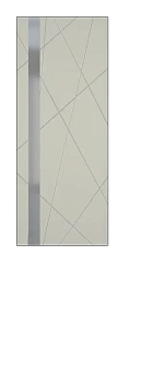 Chaos ДО ART Lite REVERS серый мат. RAL 7044 ALU Черная с 4-х