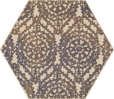 Glitter Mood декор blue heksagon А 17,1х19,8