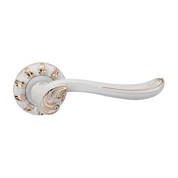 Ручка Лаватера E32 круг WPC (белый с золотым) Arni