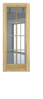 Неаполь ДО Baguette АК 2 стекло прозрачное Голд вуд