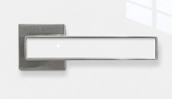  Ручка Адель квадрат SN Белый люкс