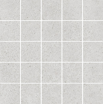 Безана декор мозаичный серый светлый 25х25