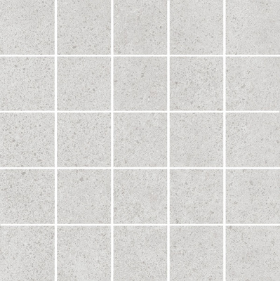 Безана декор мозаичный серый светлый 25х25