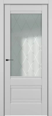 Турин ДО Baguette B4 Сатинато с рисунком ромб Матовый серый